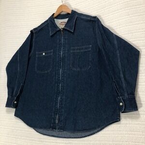 Sonoma Jean‎ Jacket Full Zip Denim Shirt Jacket Pockets Work shirt Women's 18W